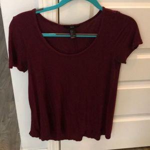 Forever 21 Maroon short sleeve tee